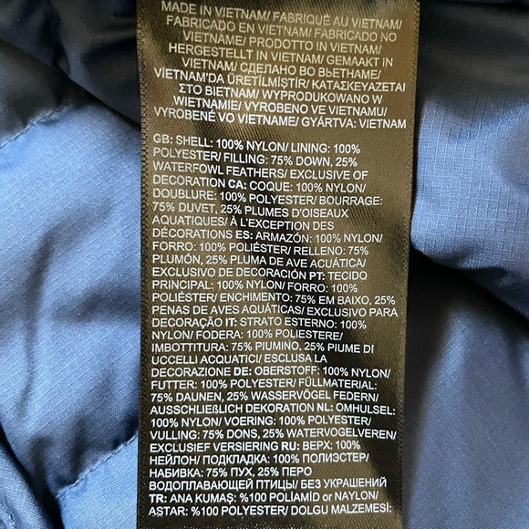 The North Face Men’s Minoqua Down Summit Navy Jacket - Picture 7 of 9